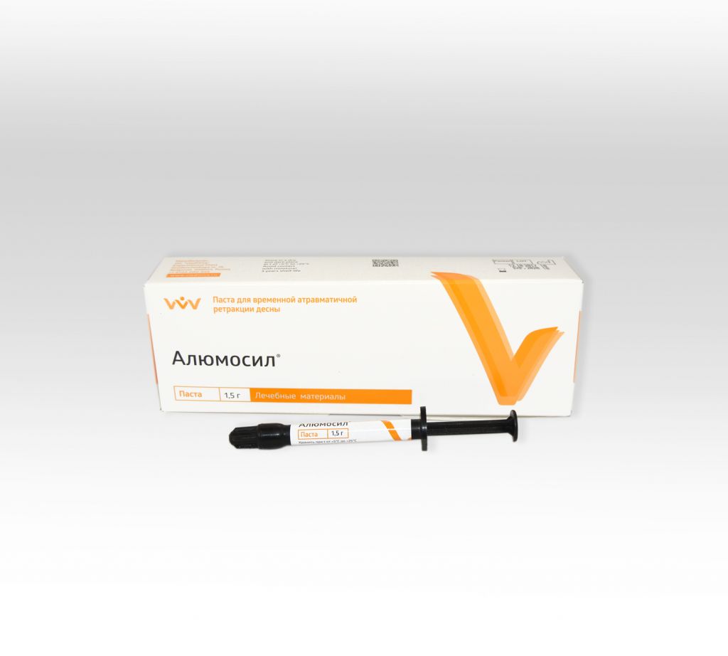 Алюмосил шпр.1,5г - паста для ретракции десны и остановки кровотечения (ВладМиВа)